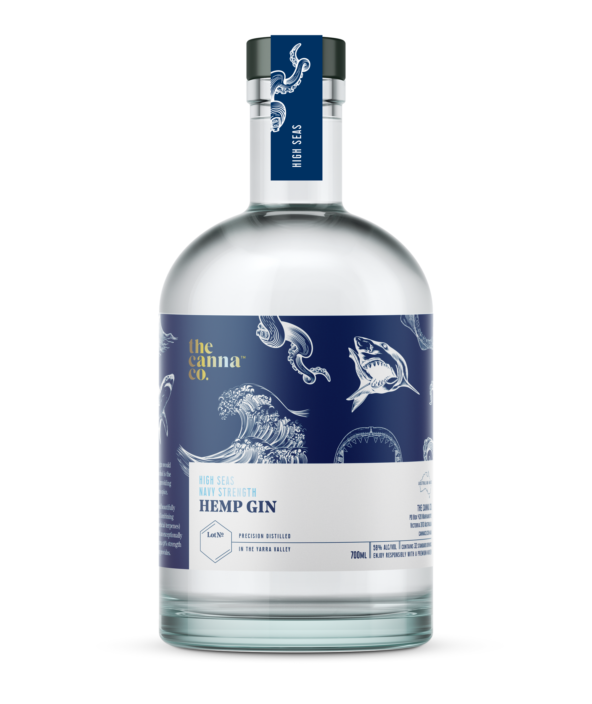 High Seas Navy Strength Hemp Gin